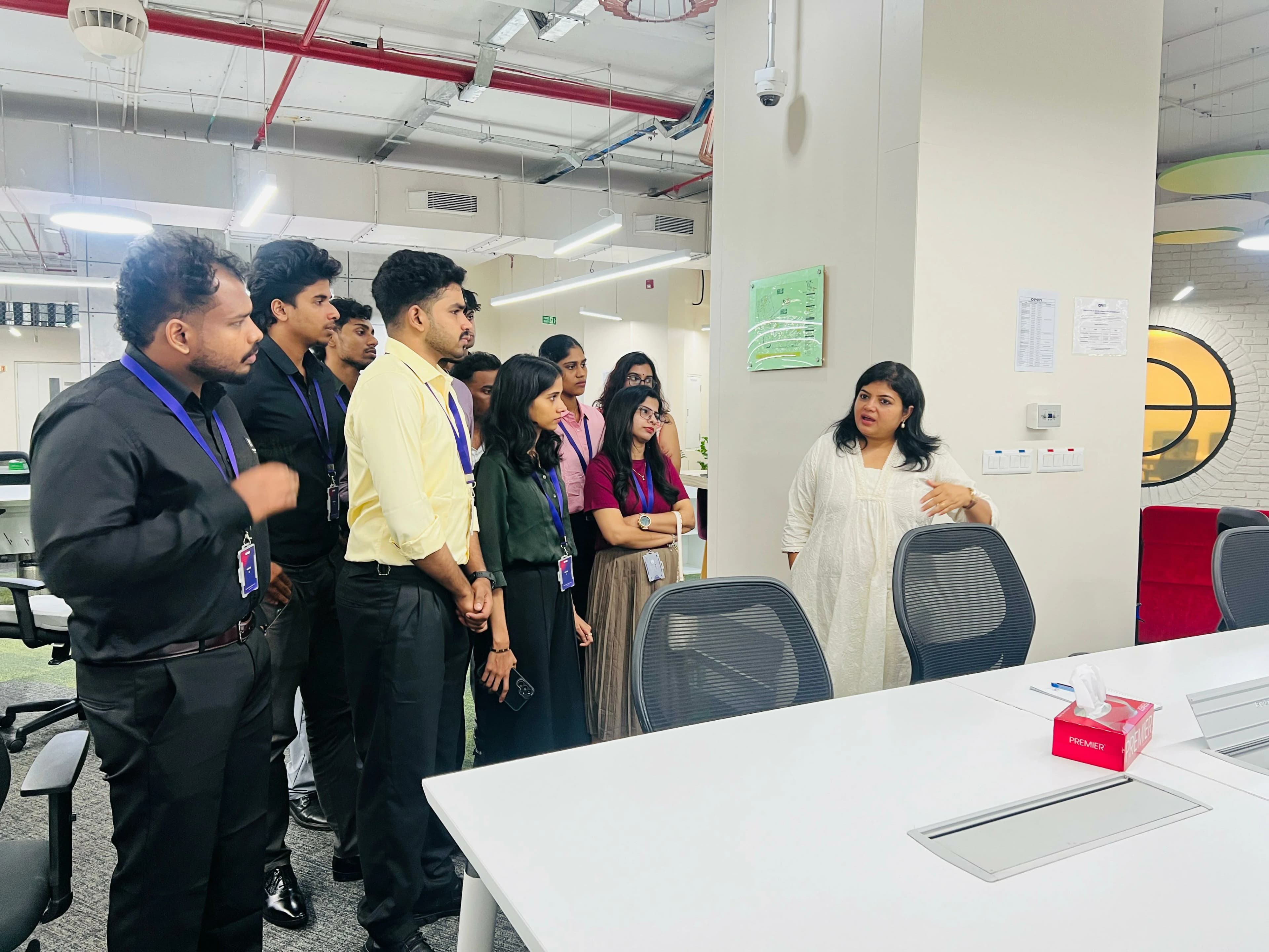 Finprov learners on an industrial visit in Bengaluru
