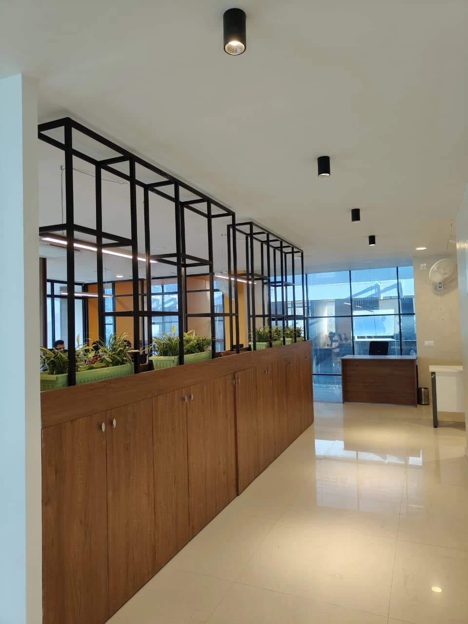 Work floor at the Finprov Learning Head Office, Vyttila